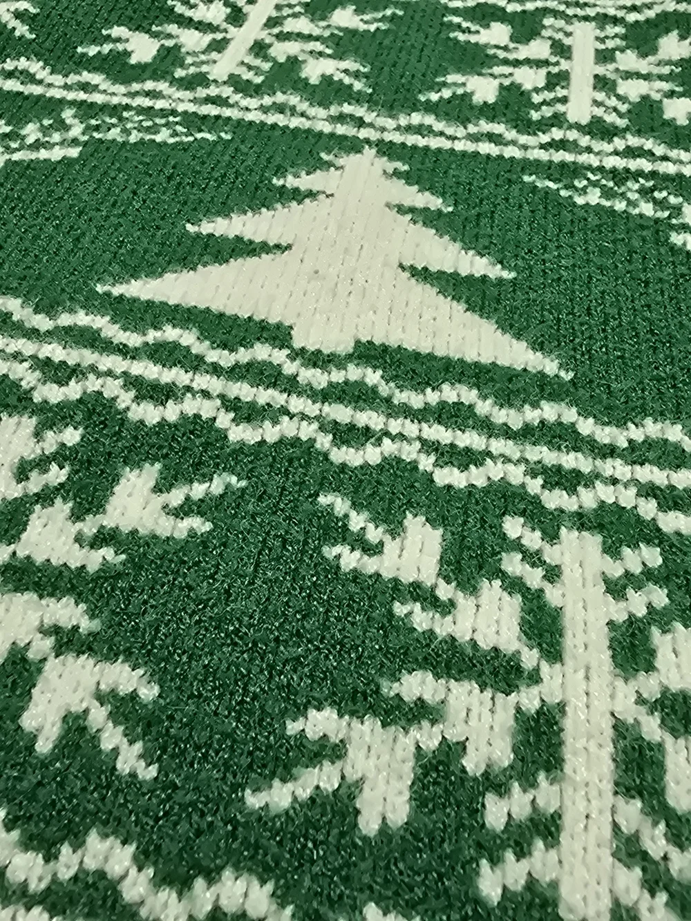 iClosam Green Reindeer Fair Isle Christmas Sweater Size L